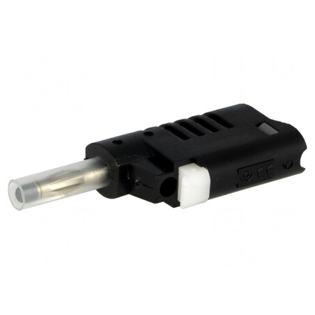 Mufă Banană 4mm 36A Neagră pentru Cablu | Electronic-mag.ro | Componente Electronice