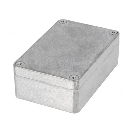 Carcasă Universală Aluminiu 64mm x 98mm x 34mm Naturală | Electronic-mag.ro | Componente Electronice