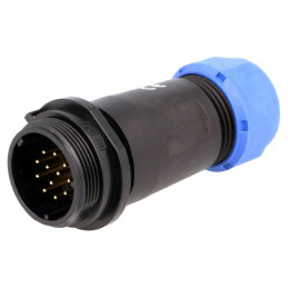 Mufă SP21 tată IP68 12 PIN 5A 400V | Electronic-mag.ro | Componente Electronice