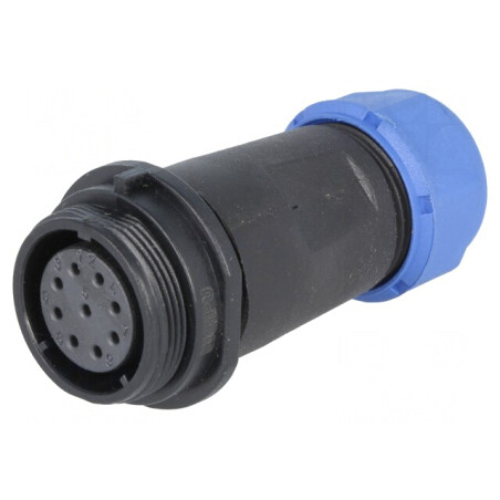 Mufă SP21 Mamă 9-PIN IP68 7-12mm 5A 500V Lipire pe Cablu | Electronic-mag.ro | Componente Electronice