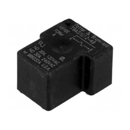 Releu Electromagnetic SPST-NO 48VDC 30A T9A | Electronic-mag.ro | Componente Electronice