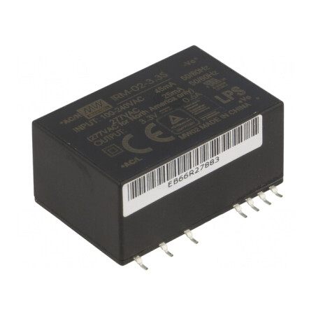 Convertor AC/DC 2W 3,3VDC 85-305VAC 120-430VDC | Electronic-mag.ro | Componente Electronice