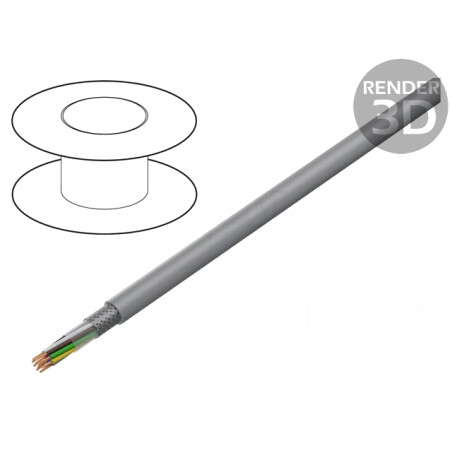 Cablu ecranat PVC 12x0,75mm2 tresă cupru cositorit | Electronic-mag.ro | Componente Electronice