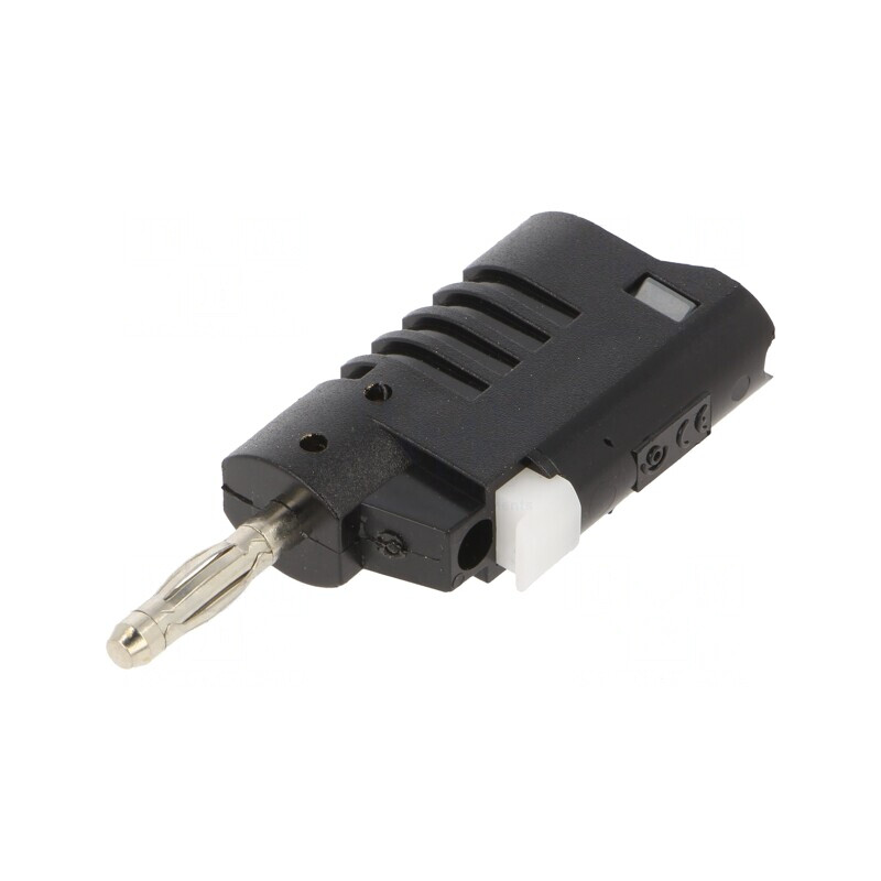 Mufă Banană 4mm 36A Neagră 57,2mm | Electronic-mag.ro | Componente Electronice