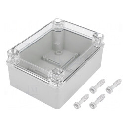 Carcasă Universală Gri IP65 110x150x70mm | Electronic-mag.ro | Componente Electronice