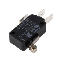 Microîntrerupător 16A/250VAC cu manetă și rolă | Electronic-mag.ro | Componente Electronice