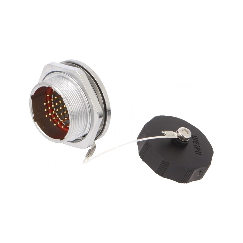 Soclu tată PIN 26 IP67 5A 400V aurit 0,75mm2 | Electronic-mag.ro | Componente Electronice
