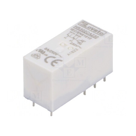 Releu Electromagnetic DPDT 230VAC 8A Soclu | Electronic-mag.ro | Componente Electronice
