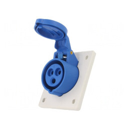 Priză de alimentare AC 16A 400V IP44 | Electronic-mag.ro | Componente Electronice