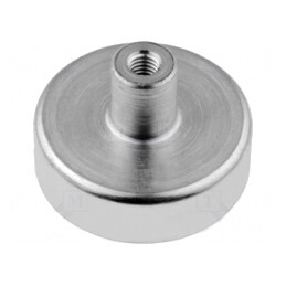 Magnet Fix Ferită Metal Greu 10mm 125N 40mm