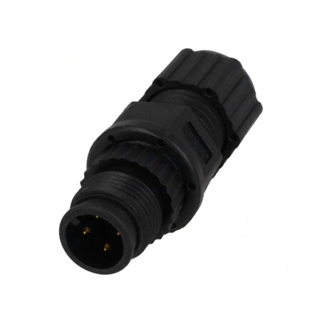 Mufă M12 4-PIN DeviceNet/CANopen pe cablu IP67 | Electronic-mag.ro | Componente Electronice