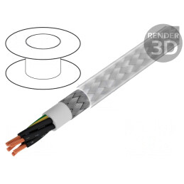 Cablu ecranat BiT 500 CY 18G1mm2 cu tresă de cupru cositorit | Electronic-mag.ro | Componente Electronice