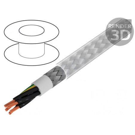 Cablu ecranat BiT 500 CY 18G1mm2 cu tresă de cupru cositorit | Electronic-mag.ro | Componente Electronice