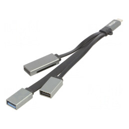 Hub USB 3.0 cu MicroSD, SD, USB-A și USB-C OTG