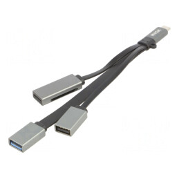 Hub USB 3.0 cu MicroSD, SD, USB-A și USB-C OTG | Electronic-mag.ro | Componente Electronice