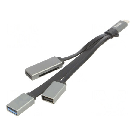 Hub USB 3.0 cu MicroSD, SD, USB-A și USB-C OTG | Electronic-mag.ro | Componente Electronice