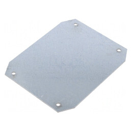 Placă de montare tablă de oțel SCAME ALUBOX | Electronic-mag.ro | Componente Electronice