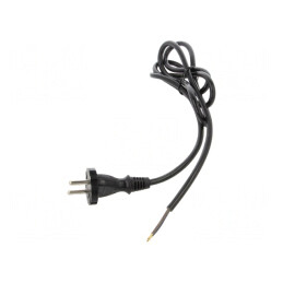 Cablu Alimentare 2x1mm2 1,5m Negru 10A | Electronic-mag.ro | Componente Electronice