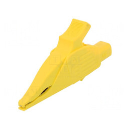 Bornă crocodil galbenă 32A 1kVDC 4mm | Electronic-mag.ro | Componente Electronice