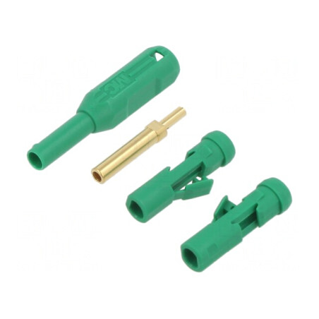 Soclu Banană 2mm Verde Aurit | Electronic-mag.ro | Componente Electronice