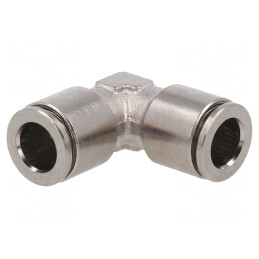 Racord push-in unghi 90° alamă nichelată | Electronic-mag.ro | Componente Electronice
