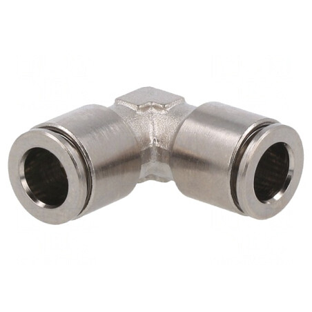 Racord push-in unghi 90° alamă nichelată | Electronic-mag.ro | Componente Electronice