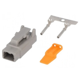 Conector DTM Mamă 2 Pin Crimpat pentru Cablu | Electronic-mag.ro | Componente Electronice