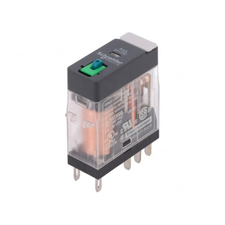 Releu Electromagnetic DPDT 24VDC 5A cu Soclu | Electronic-mag.ro | Componente Electronice