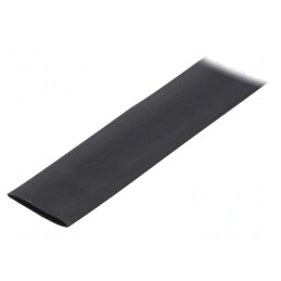 Manşon termocontractabil cu adeziv negru 25,4mm 1m | Electronic-mag.ro | Componente Electronice