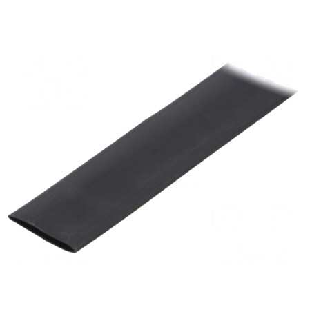 Manşon termocontractabil cu adeziv negru 25,4mm 1m | Electronic-mag.ro | Componente Electronice