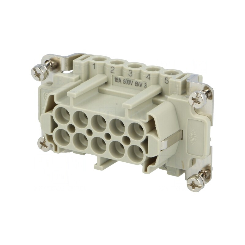Conector HDC Mamă 10 PIN 16A 500V | Electronic-mag.ro | Componente Electronice
