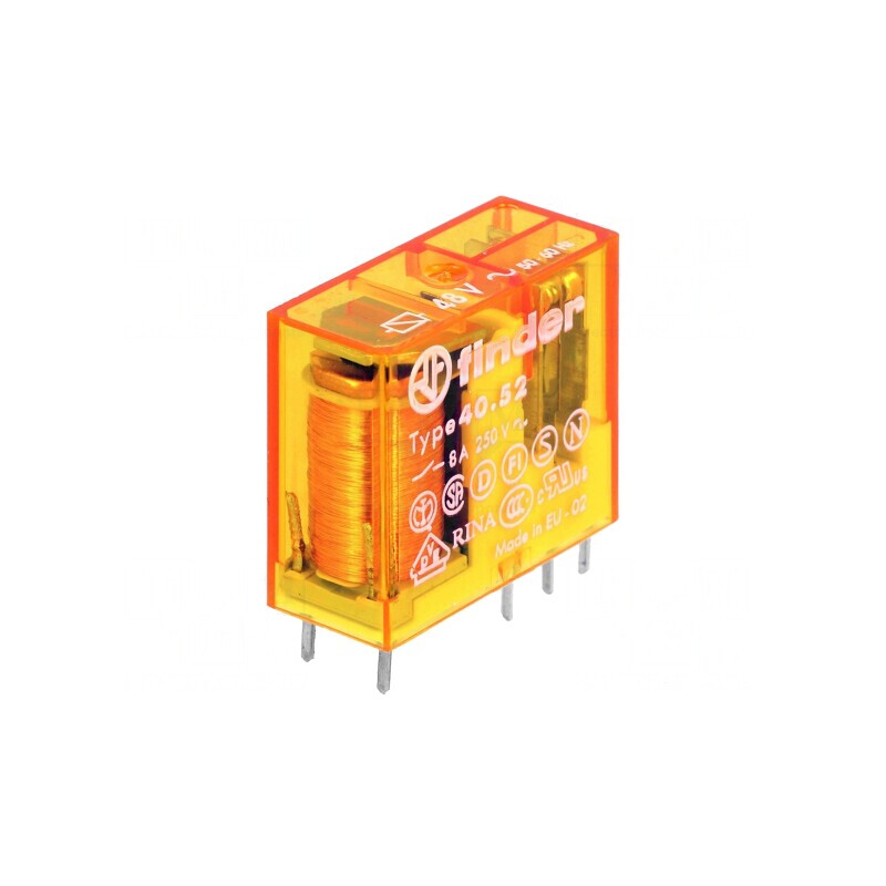 Releu electromagnetic DPDT 48VAC 15A | Electronic-mag.ro | Componente Electronice