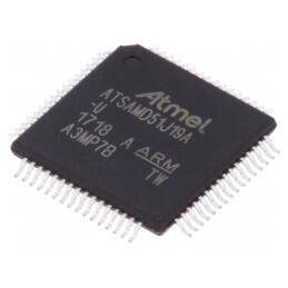Microcontroler ARM TQFP64 1.71-3.6VDC ATSAMD5 | Electronic-mag.ro | Componente Electronice