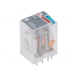 Releu Electromagnetic DPDT 24VDC 12A | Electronic-mag.ro | Componente Electronice