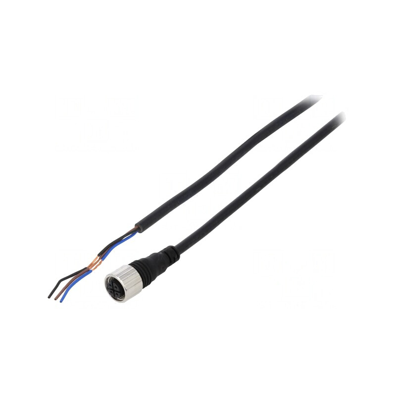 Cablu Conectare M12 3 PIN 2m PVC | Electronic-mag.ro | Componente Electronice