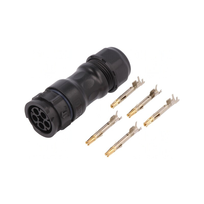 Conector Circular 5-Pin Mamă pe Cablu X-Lok | Electronic-mag.ro | Componente Electronice