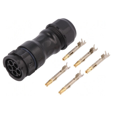 Conector Circular 5-Pin Mamă pe Cablu X-Lok | Electronic-mag.ro | Componente Electronice
