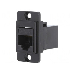 Adaptor DUALSLIM Cat 6 Metal 8p8c 29mm | Electronic-mag.ro | Componente Electronice