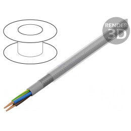 Cablu ÖLFLEX CLASSIC 100 CY 4G2,5mm2 PVC Transparent Gri | Electronic-mag.ro | Componente Electronice