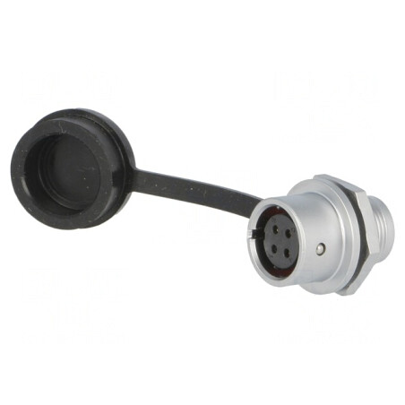 Soclu Mamă 4 PIN IP67 5A 200V pentru Lipire | Electronic-mag.ro | Componente Electronice