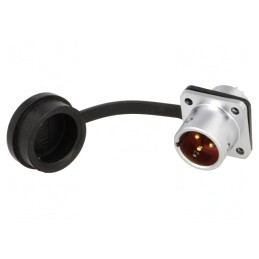 Soclu SF12 tată 3 PIN IP67 13A 250V | Electronic-mag.ro | Componente Electronice