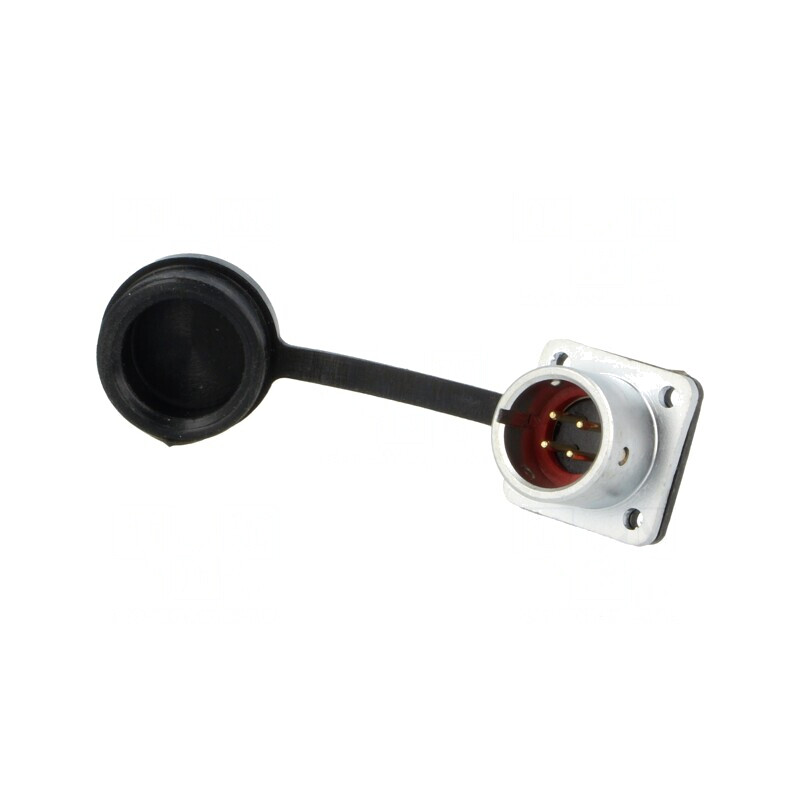 Soclu SF12 Tată 4 PIN IP67 5A 200V 0.75mm2 -40÷100°C | Electronic-mag.ro | Componente Electronice