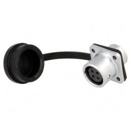 Soclu SF12 mamă 4 pini IP67 5A 200V | Electronic-mag.ro | Componente Electronice