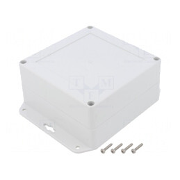 Carcasă Universală ABS Gri Deschis 120x120x60mm | Electronic-mag.ro | Componente Electronice