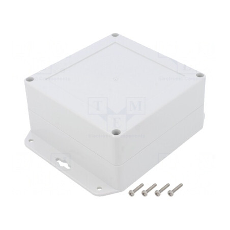 Carcasă Universală ABS Gri Deschis 120x120x60mm | Electronic-mag.ro | Componente Electronice