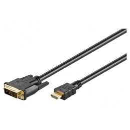 Cablu HDMI la DVI-D 3m Negru | Electronic-mag.ro | Componente Electronice