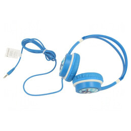 Căști Over-Ear Albastre Jack 3.5mm 1.2m 85dB | Electronic-mag.ro | Componente Electronice