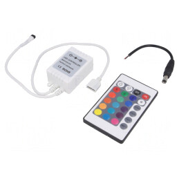 Controler LED; Ch: 3; 6A; Ualim: 12VDC; Uieş: 12VDC