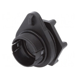 Carcasă pentru conectori rotunzi filet exterior drept | Electronic-mag.ro | Componente Electronice
