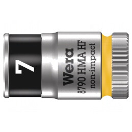 Tubulară Hexagonală 7mm 1/4" 23mm Oțel Crom-Vanadium | Electronic-mag.ro | Componente Electronice